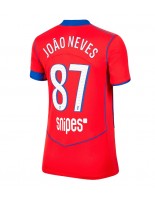 Paris Saint-Germain Joao Neves #87 Alternativní Dres pro Dámské 2025-26 Krátký Rukáv